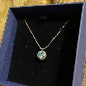 Swarovski Aqua Crystal Flirt Necklace
